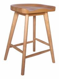 Amazon Brand - Rivet Modern Wood Counter-Height Kitchen Bar Stool, 24