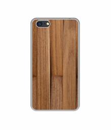 Amazon Brand - Solimo Designer Wooden Art UV Printed Soft Back Case Mobile Cover for Oppo A71