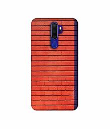 Amazon Brand - Solimo Designer Red and Purple Brick 3D Printed Hard Back Case Mobile Cover for Oppo A9 (2020)