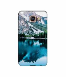 Amazon Brand - Solimo Designer Lake Mountain UV Printed Soft Back Case Mobile Cover for Samsung Galaxy A7 (2016)