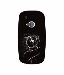 Amazon Brand - Solimo Designer Kissing Couple 3D Printed Hard Back Case Mobile Cover for Nokia 3310