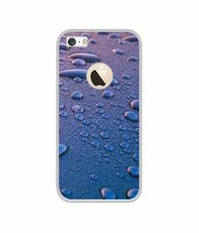 Amazon Brand - Solimo Designer Water Drops UV Printed Soft Back Case Mobile Cover for Apple iPhone 5 / 5S