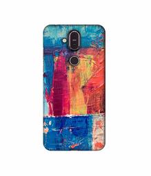 Amazon Brand - Solimo Designer Randam Color Mixing 3D Printed Hard Back Case Mobile Cover for Nokia 8.1