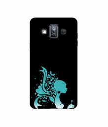 Amazon Brand - Solimo Designer Lady Vector N 3D Printed Hard Back Case Mobile Cover for Samsung Galaxy J7 Duo