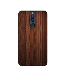 Amazon Brand - Solimo Designer Wooden Texture UV Printed Soft Back Case Mobile Cover for Huawei Honor 9i