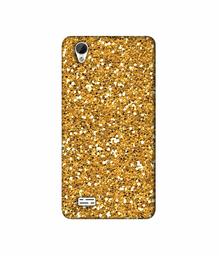 Amazon Brand - Solimo Designer Golden Sparkle 3D Printed Hard Back Case Mobile Cover for Vivo Y31