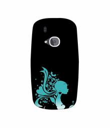 Amazon Brand - Solimo Designer Lady Vector N 3D Printed Hard Back Case Mobile Cover for Nokia 3310