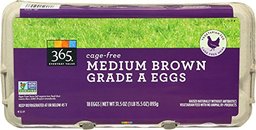 365 Everyday Value, Cage-Free Medium Brown Grade A Eggs, 18 ct