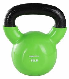 AmazonBasics Vinyl Kettlebell, 25lb