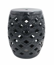 Amazon Brand – Ravenna Home Moroccan-Pattern Ceramic Garden Stool or Side Table, 16