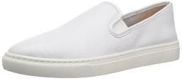 206 Collective Amazon Brand Cooper Zapatilla de Moda Perforada para Mujer, Cuero Blanco, 8