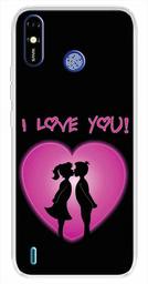 Amazon Brand - Solimo Designer Multicolor Love Heart Pink Design Printed Soft Back Case Mobile Cover for Tecno Spark Go Plus