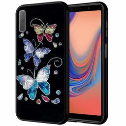 Amazon Brand - Solimo Designer Butterfly Printed Hard Back Case Mobile Cover for Samsung Galaxy A7 (2018) (D1170)