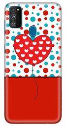 Amazon Brand - Solimo Designer Heart Design 3D Printed Hard Back Case Mobile Cover for Samsung Galaxy M21 / M30s