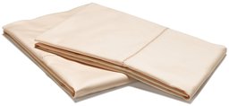 Pinzon Hemstitch 400-Thread-Count Egyptian Cotton Sateen Standard Pillowcase, Set of 2, Blush