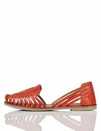 find. Hurrache Closed Toe Sandals, Rot (Orange Red), 6 UK