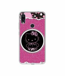 Amazon Brand - Solimo Designer Kitty with Glitter UV Printed Soft Back Case Mobile Cover for Mi Redmi Note 7 / Note 7S / Note 7 Pro