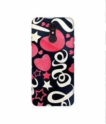 Amazon Brand - Solimo Designer Love You 3D Printed Hard Back Case Mobile Cover for LG Q7