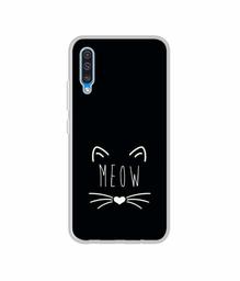 Amazon Brand - Solimo Designer Meow UV Printed Soft Back Case Mobile Cover for Samsung Galaxy A50