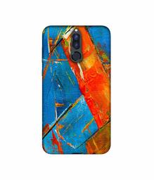 Amazon Brand - Solimo Designer Sky Blue and Orange Canvas 3D Printed Hard Back Case Mobile Cover for Huawei Honor 9i