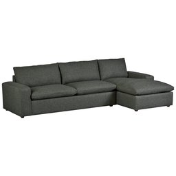 Amazon Brand – Stone & Beam Hoffman Down-Filled Chaise Sectional Sofa Couch, 87.5