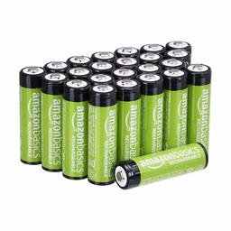 AmazonBasics AA Rechargeable Batteries 2000mAh (24-Pack) Pre-charged (Renewed)