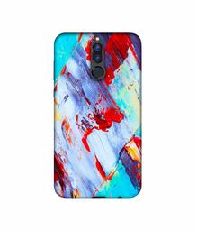 Amazon Brand - Solimo Designer Blue and Red Brush Texture 3D Printed Hard Back Case Mobile Cover for Huawei Honor 9i