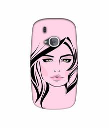 Amazon Brand - Solimo Designer Pink Lady Pattern 3D Printed Hard Back Case Mobile Cover for Nokia 3310