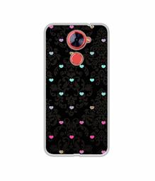 Amazon Brand - Solimo Designer Heart Texture UV Printed Soft Back Case Mobile Cover for Comio X1