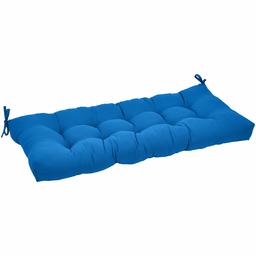 Amazon Basics Tufted Outdoor Patio Bench Cushion- 44 x 18 x 4 Inches, Blue