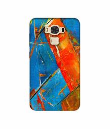 Amazon Brand - Solimo Designer Sky Blue and Orange Canvas 3D Printed Hard Back Case Mobile Cover for Asus Zenfone 3 Max ZC553KL