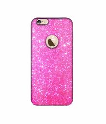 Amazon Brand - Solimo Designer Pink Sparkle 3D Printed Hard Back Case Mobile Cover for Apple iPhone 6 / 6S (Logo Cut)