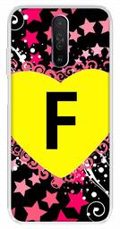 Amazon Brand - Solimo Designer Multicolor Heart Pattern Alphabet-F Printed Soft Back Case Mobile Cover for Poco X2 / Xiaomi Redmi K30