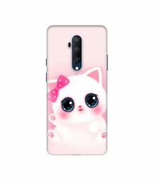 Amazon Brand - Solimo Designer Babby Kitty 3D Printed Hard Back Case Mobile Cover for OnePlus 7T Pro