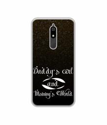 Amazon Brand - Solimo Designer Daddy's Girl and Mummy World UV Printed Soft Back Case Mobile Cover for Micromax Canvas Infinity Pro