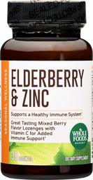 Whole Foods Market, Elderberry & Zinc Lozenges, 30 ct