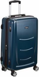 (Renewed) AmazonBasics 78 cm Hardshell Check-in Size Suitcase, Navy Blue