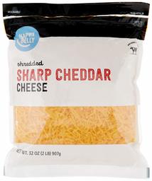 Amazon Brand - Happy Belly Shredded Sharp Cheddar, 32 Ounce