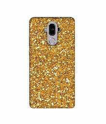 Amazon Brand - Solimo Designer Golden Sparkle 3D Printed Hard Back Case Mobile Cover for Huawei Mate 9