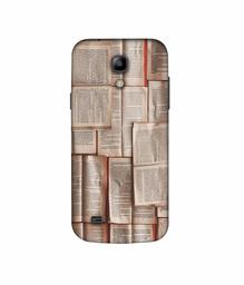 Amazon Brand - Solimo Designer Books Texture 3D Printed Hard Back Case Mobile Cover for Samsung Galaxy S4 Mini