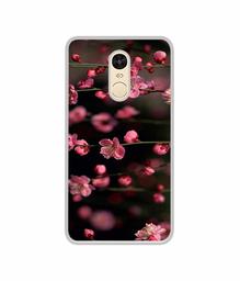 Amazon Brand - Solimo Designer Pink Flowers UV Printed Soft Back Case Mobile Cover for Mi Redmi Note 4