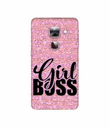 Amazon Brand - Solimo Designer Girl Boss On Pink Sparkle 3D Printed Hard Back Case Mobile Cover for LeEco Le Max 2