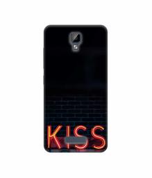 Amazon Brand - Solimo Designer Kiss 3D Printed Hard Back Case Mobile Cover for Gionee P7 Max