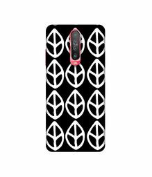 Amazon Brand - Solimo Designer White Leaf Texture 3D Printed Hard Back Case Mobile Cover for Poco X2 / Mi Redmi K30