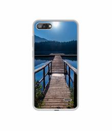 Amazon Brand - Solimo Designer Wooden Beach UV Printed Soft Back Case Mobile Cover for I Kall K1