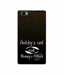 Amazon Brand - Solimo Designer Daddy's Girl and Mummy World UV Printed Soft Back Case Mobile Cover for Lyf Wind 7