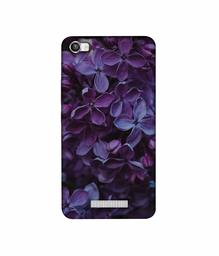 Amazon Brand - Solimo Designer Purple Flowers 3D Printed Hard Back Case Mobile Cover for Lava Iris X8