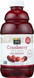 365 Everyday Value, 100% Juice from Concentrate, Cranberry, 32 fl oz