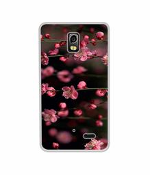 Amazon Brand - Solimo Designer Pink Flowers UV Printed Soft Back Case Mobile Cover for LYF Water 10