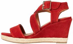 find. Amazon Brand Women's Wedge Crossover Suede Espadrille, Rot Red, US 9